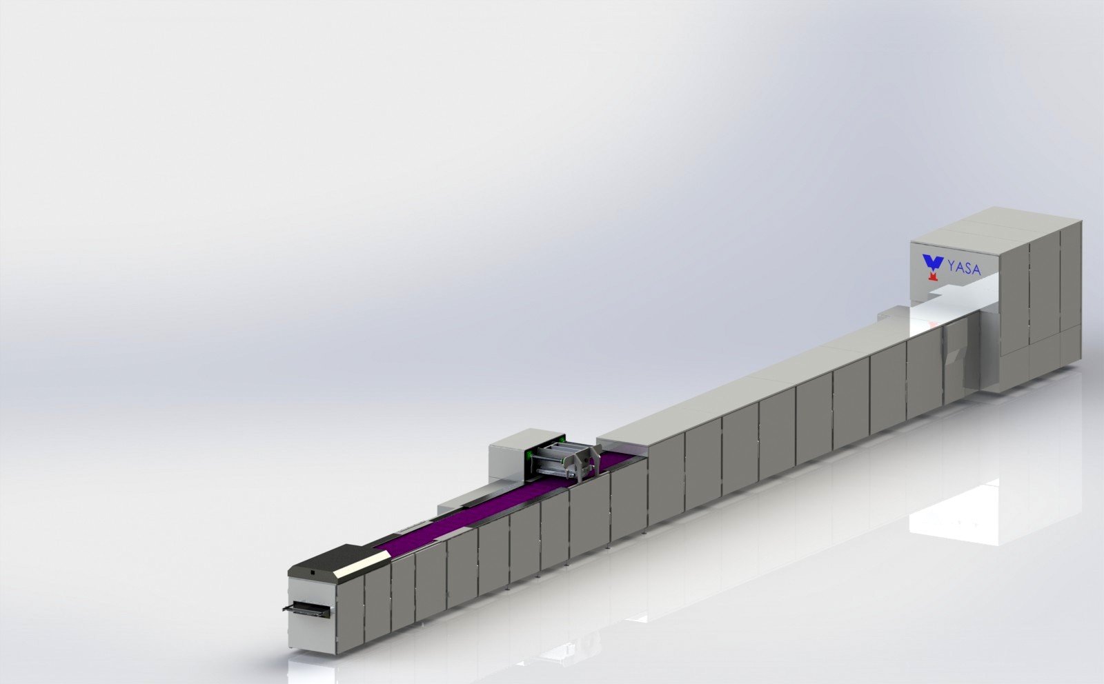 TEK DEPOZİTÖRLÜ TAM OTOMATİK KALIPLAMA MAKİNASI & SOĞUTMA TÜNELİ YS / ODT / 1